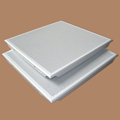 주문 뚫린 알루미늄 천장판 300x300mm 천장 장식용 타일 online manufacture