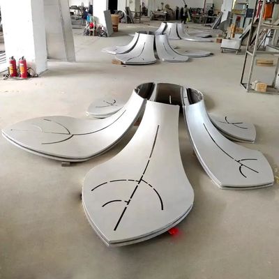 주문 상업적 정면 장식용 사용자 정의 가능한 하이퍼볼릭 알루미늄 금속 패널 online manufacture